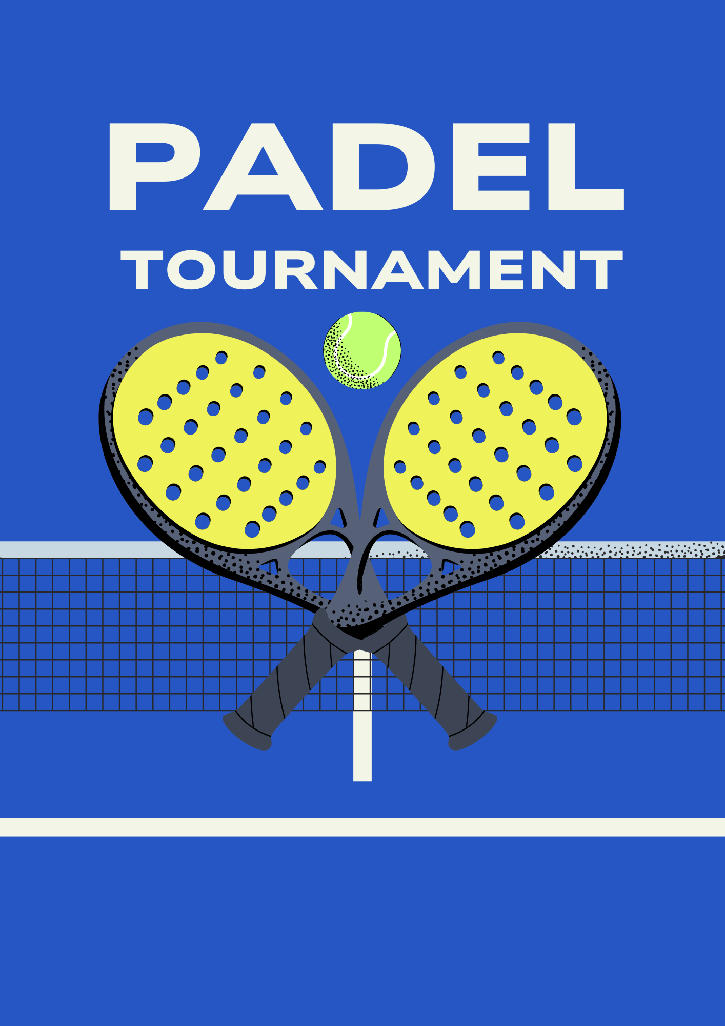 Padel Tournament Flyer - Editable Design Template