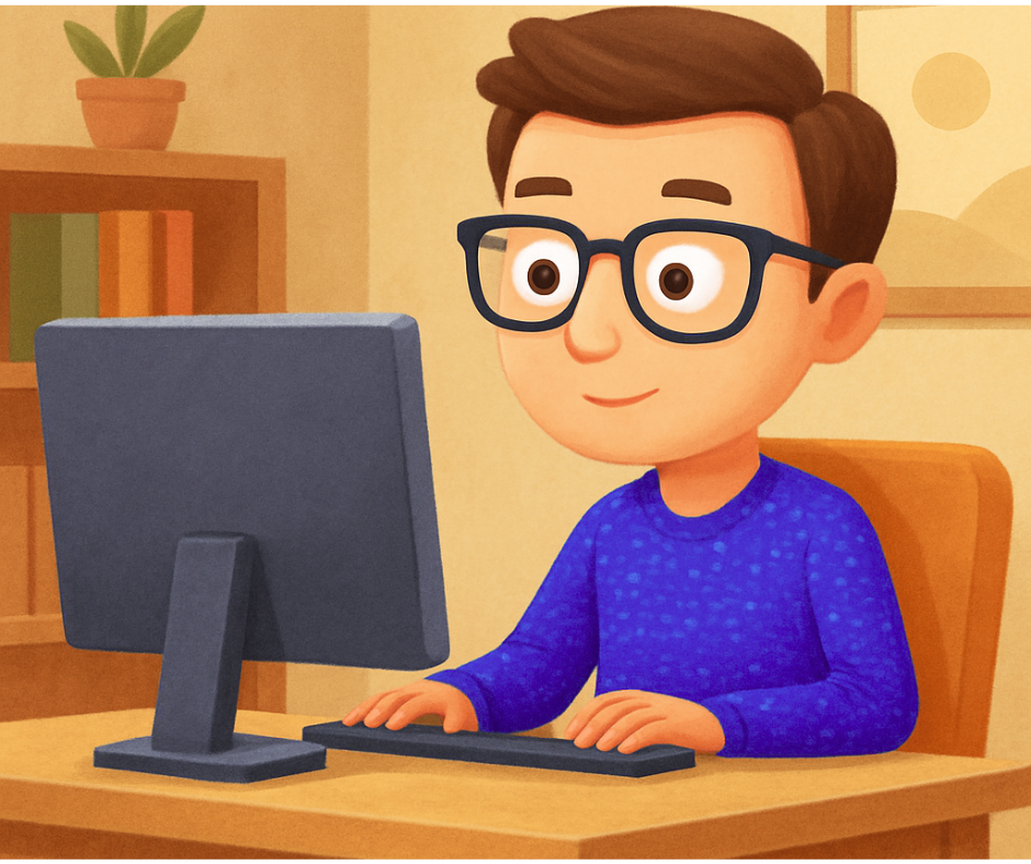 Men Working on Computer Photo