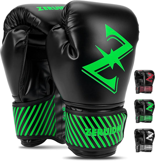Youth Boxing Gloves for Ages 3-12: 6 oz Sparring Gloves for Punching Bags & Focus Pads. High-Quality Leather, Ventilated Mesh. Ideal for MMA, Muay Thai, & Kickboxing.