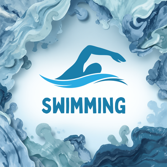 Swimming Logo - Editable Design Template
